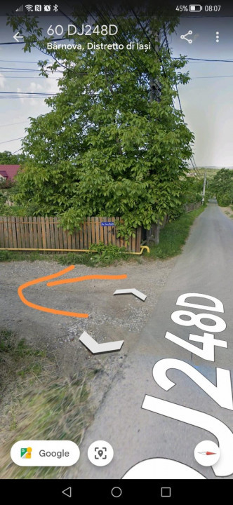 Vânzare Teren Intravilan Bârnova 1027 mp Casă Parter+2 Etaje