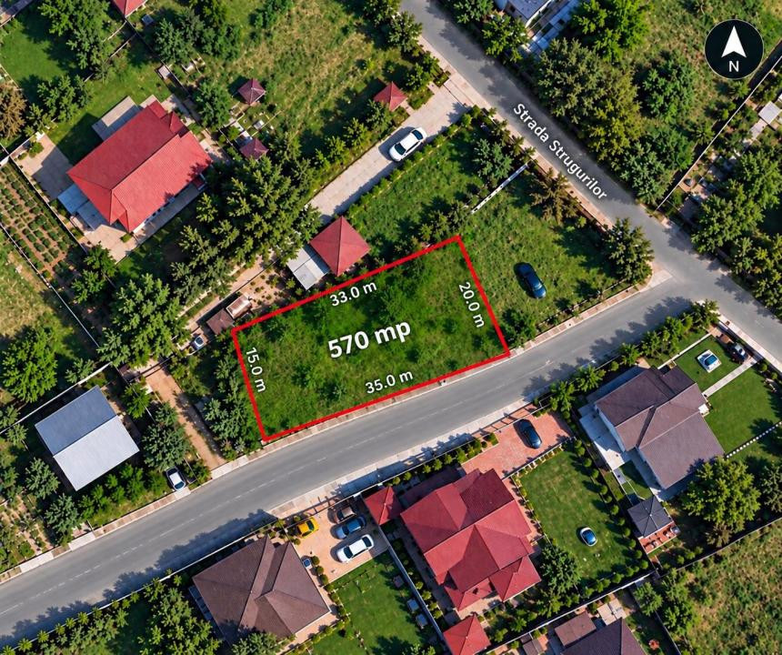Vânzare Teren Intravilan 640 mp Tudor Neculai Autorizație Casă P+E